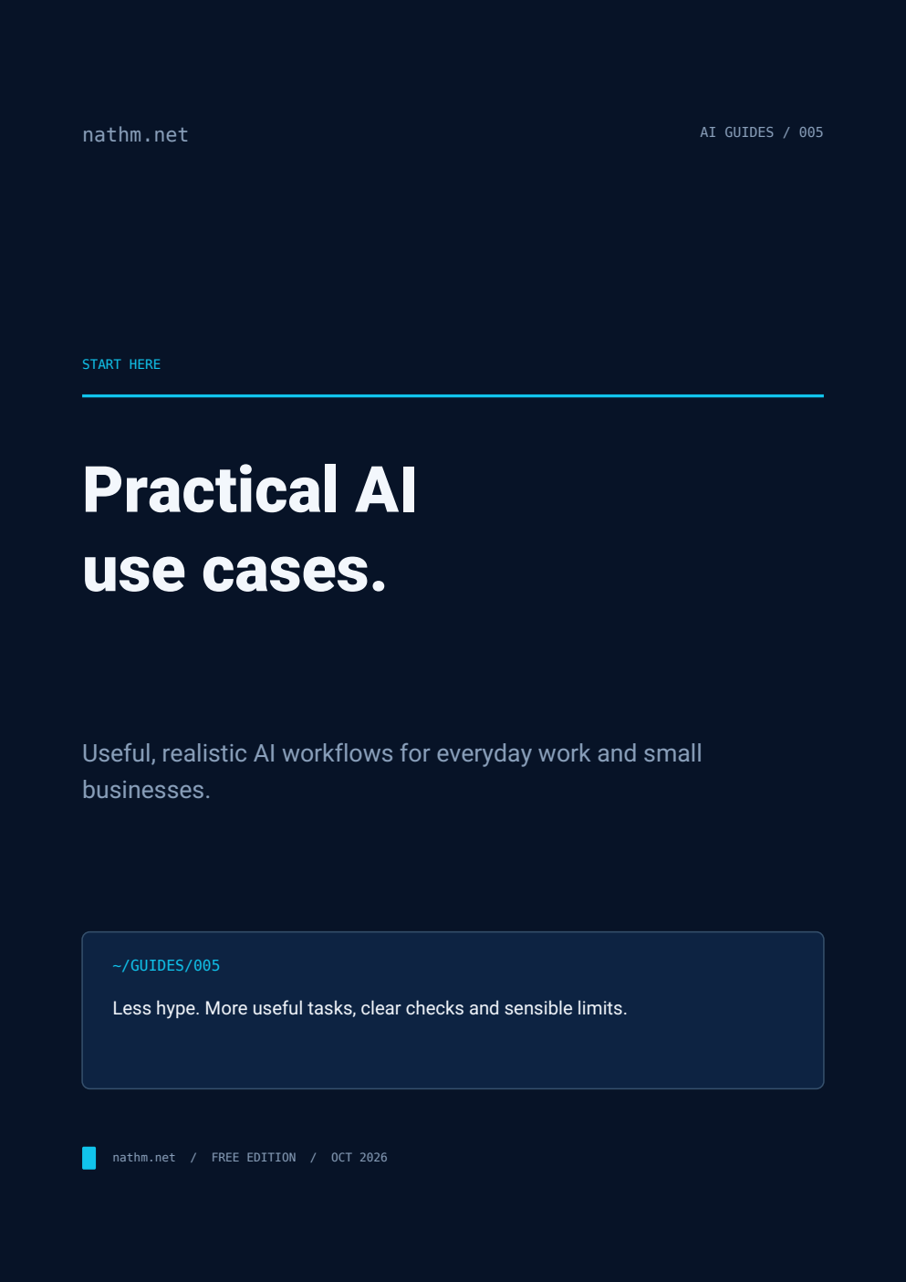 Cover of Practical AI Use Cases