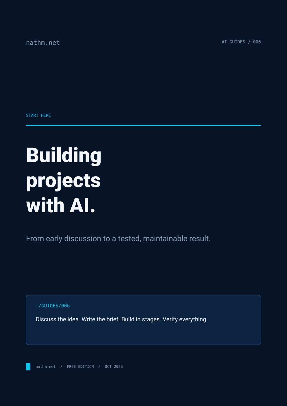 Cover of Building Projects with AI